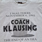 De vintage winkel met tweedehands kleding uit de thrift | 1993 FRUIT OF THE LOOM ''COACH KLAUSING'' T-SHIRT [XL] T-SHIRT