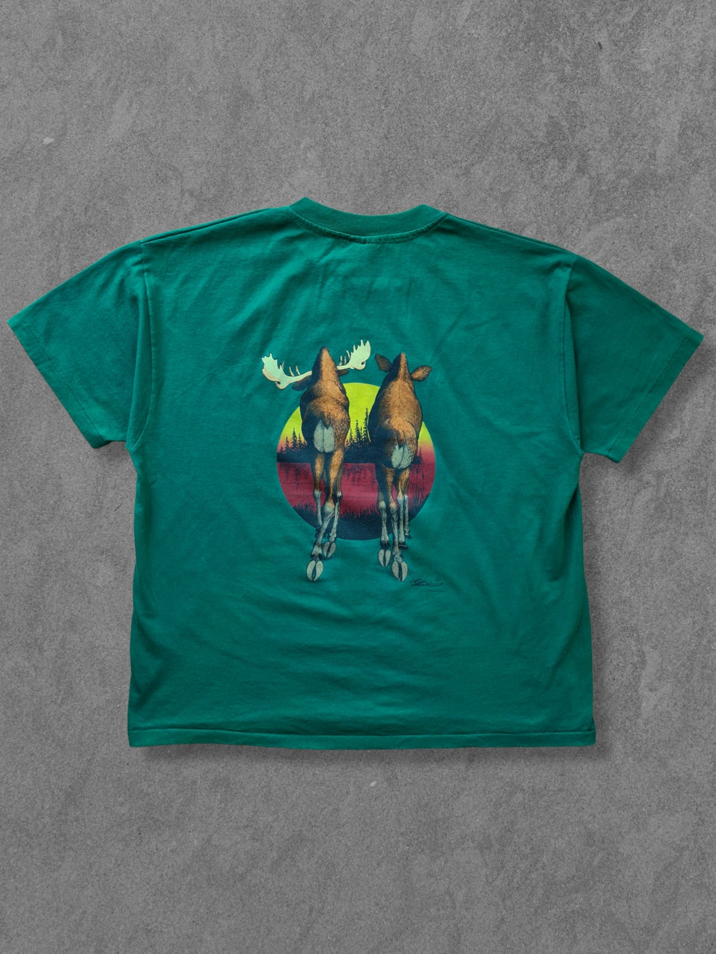 De vintage winkel met tweedehands kleding uit de thrift | 1994 HANES ''QUETICO NORTH'' T-SHIRT [XL] T-SHIRT