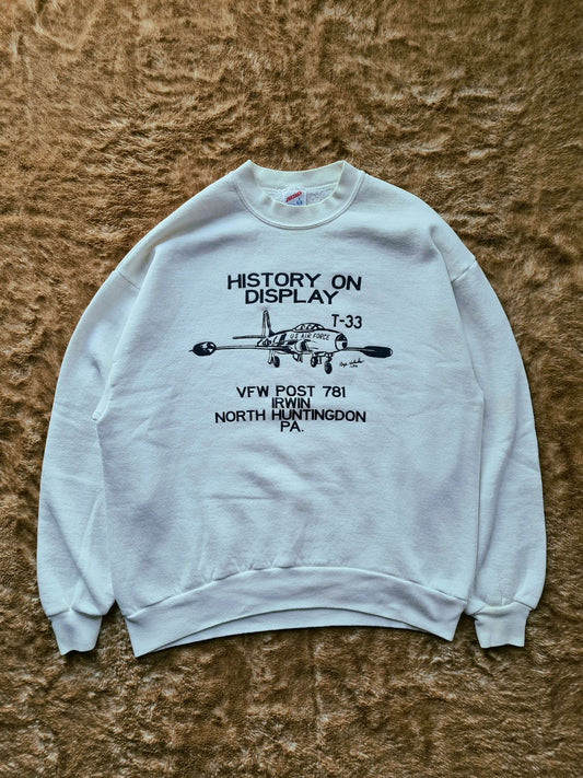 De vintage winkel met tweedehands kleding uit de thrift | 1996 JERZEES "U.S. AIR FORCE" SWEATSHIRT [L] SWEATSHIRT