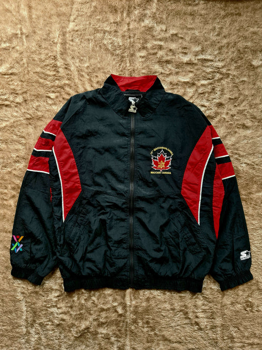 De vintage winkel met tweedehands kleding uit de thrift | 1997 STARTER "MACCABIAH GAMES" CANADA JACKET [XL] OUTERWEAR