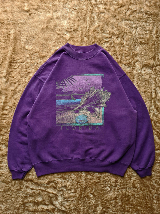 De vintage winkel met tweedehands kleding uit de thrift | 80s HANES "FLORIDA" SWEATSHIRT [XL] SWEATSHIRT