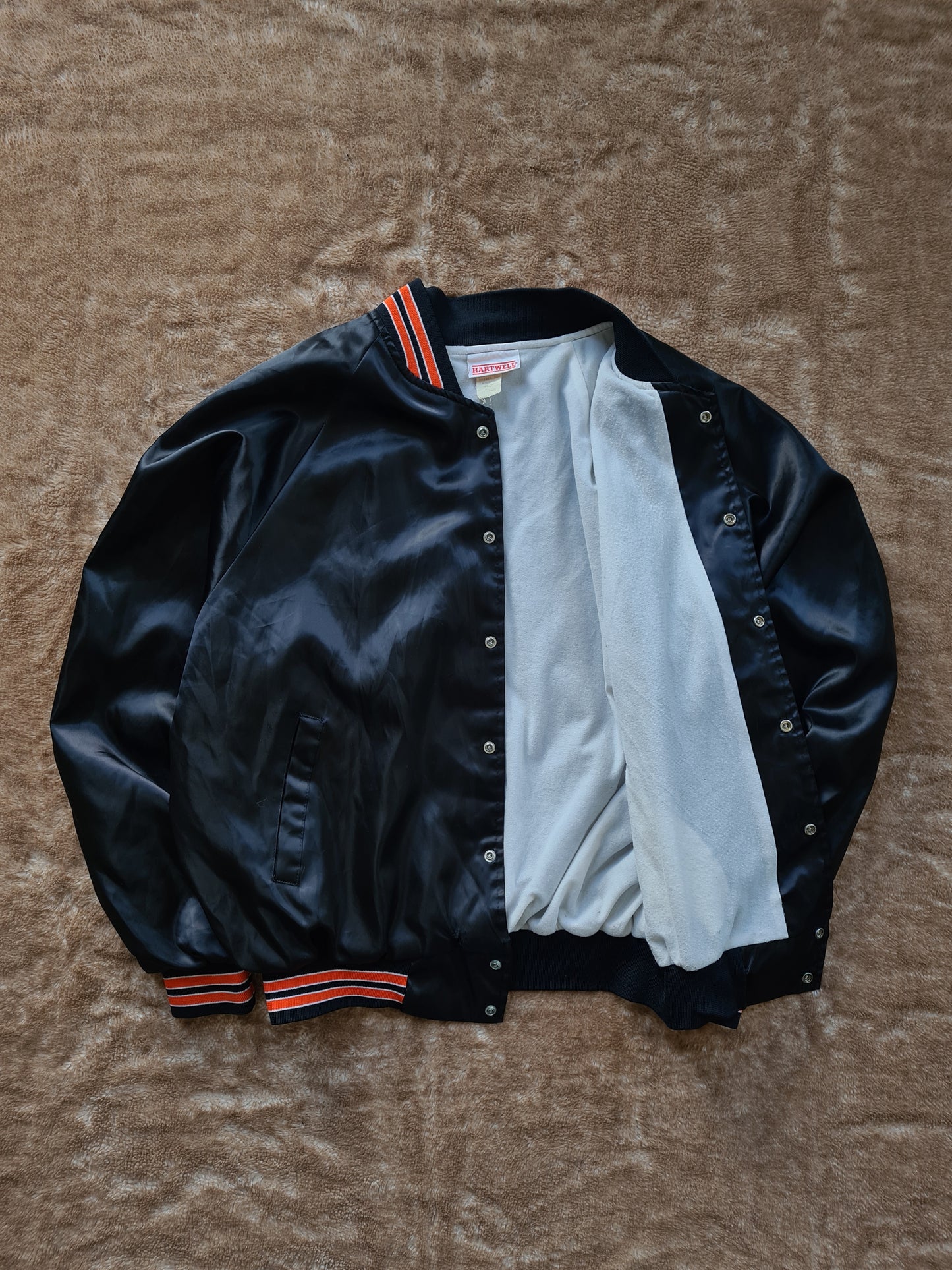 De vintage winkel met tweedehands kleding uit de thrift | 80s HARTWELL ''NORTH DAVIESS'' BOMBER JACKET [XL] OUTERWEAR