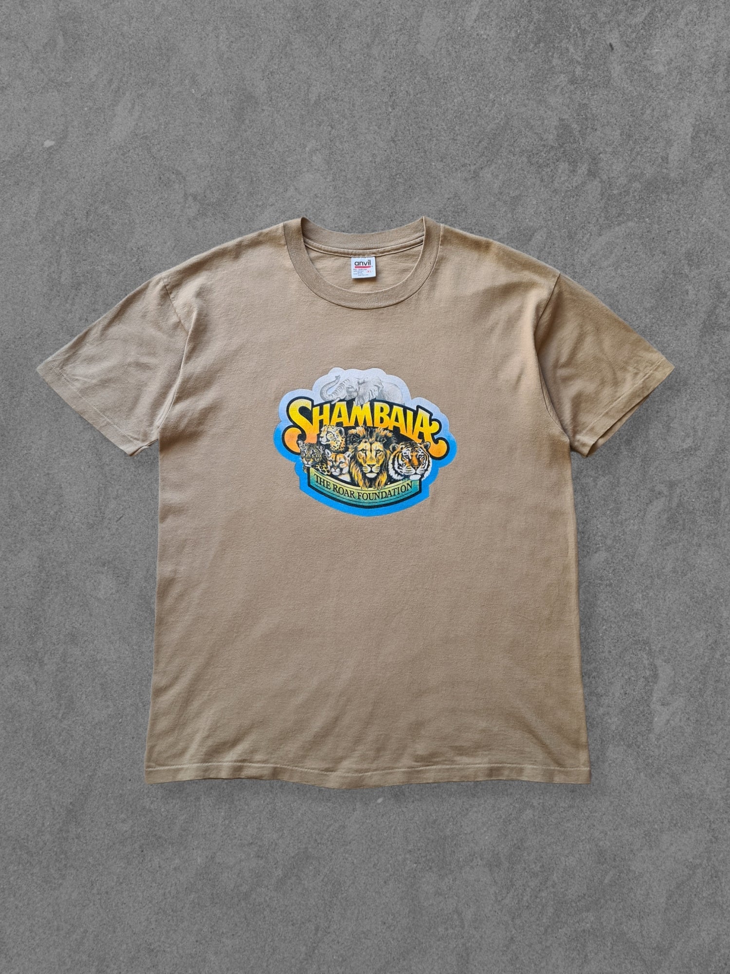 De vintage winkel met tweedehands kleding uit de thrift | 90s ANVIL ''SHAMBALA PRESERVE'' T-SHIRT [XL] T-SHIRT