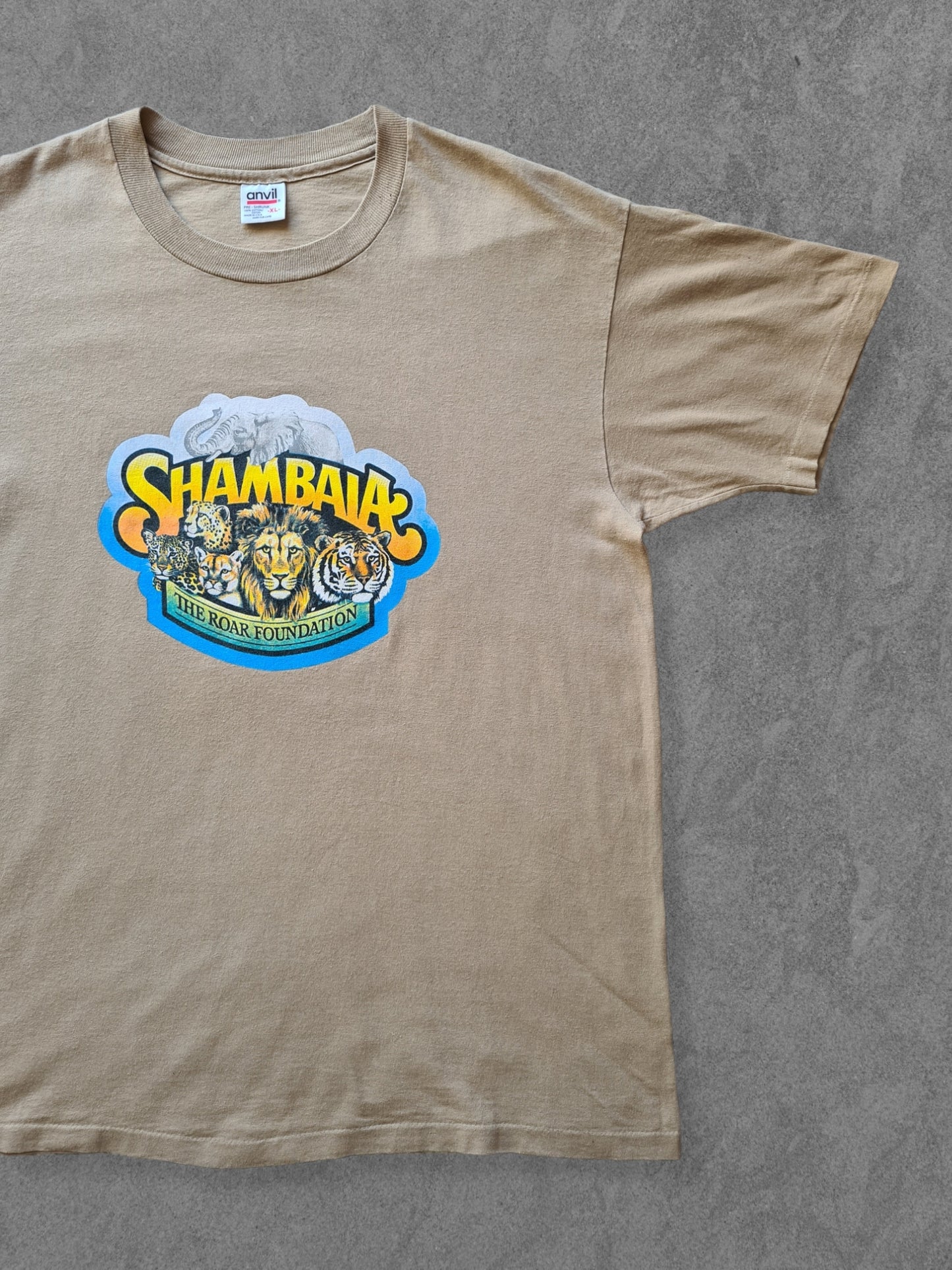 De vintage winkel met tweedehands kleding uit de thrift | 90s ANVIL ''SHAMBALA PRESERVE'' T-SHIRT [XL] T-SHIRT