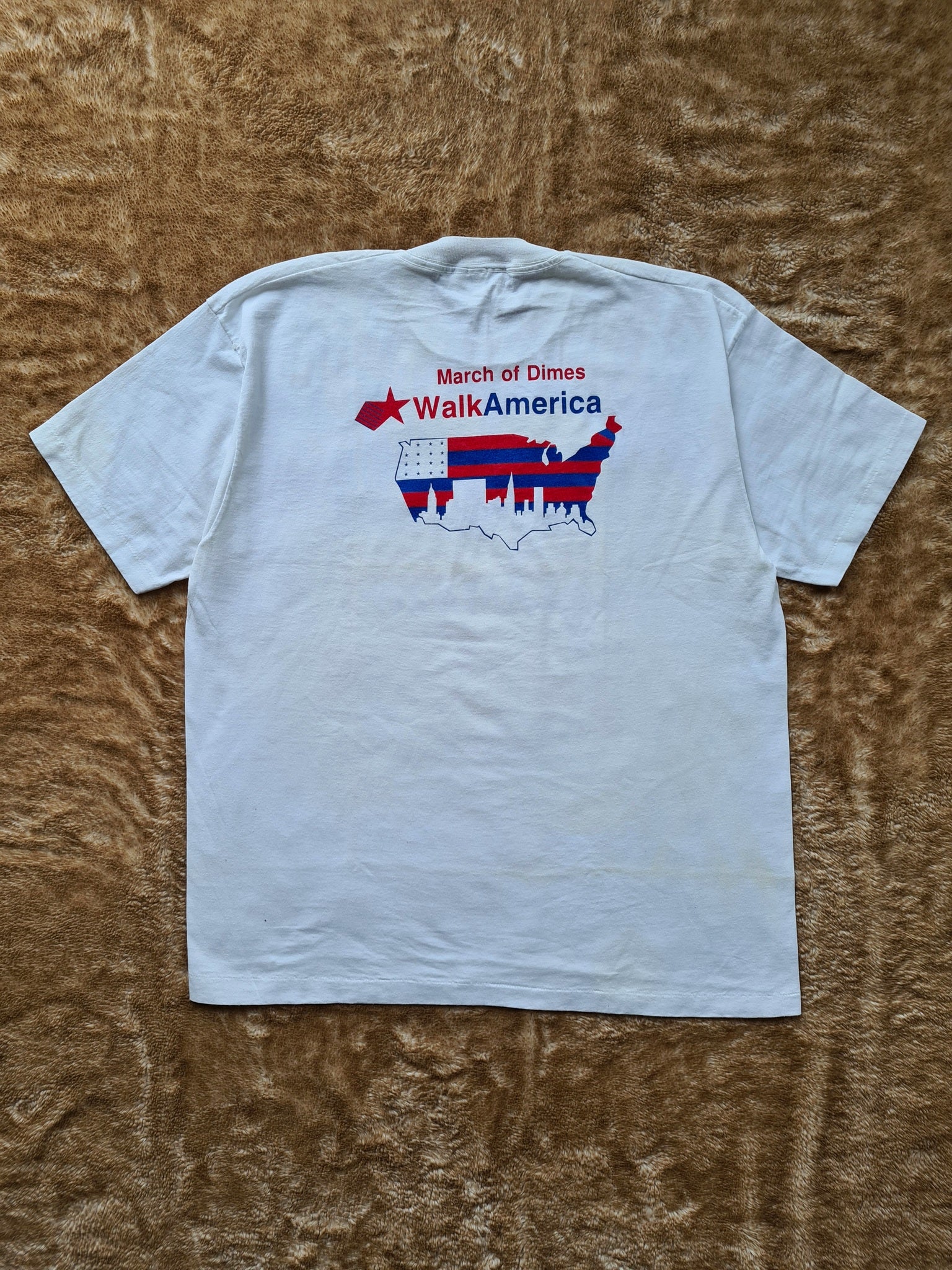 De vintage winkel met tweedehands kleding uit de thrift | 90s BEST FRUIT OF THE LOOM ''KALAMAZOO'' T-SHIRT [XL] T-SHIRT