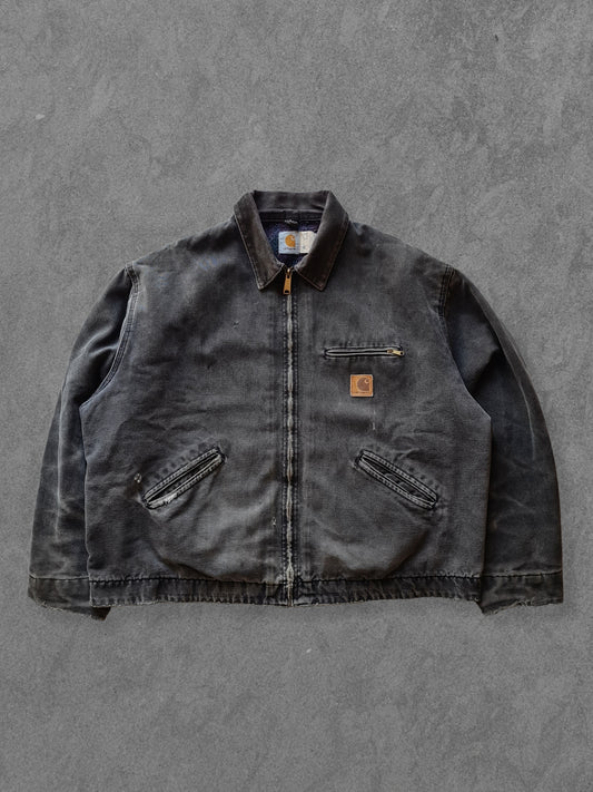 De vintage winkel met tweedehands kleding uit de thrift | 90s CARHARTT FADED DETROIT JACKET [XXL] OUTERWEAR