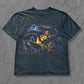 De vintage winkel met tweedehands kleding uit de thrift | 90s HABITAT ''WESTERN NIGHT'' T-SHIRT [XXL] T-SHIRT