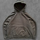 De vintage winkel met tweedehands kleding uit de thrift | 90s HANES KHAKI BLANK HOODIE [XL] SWEATSHIRT