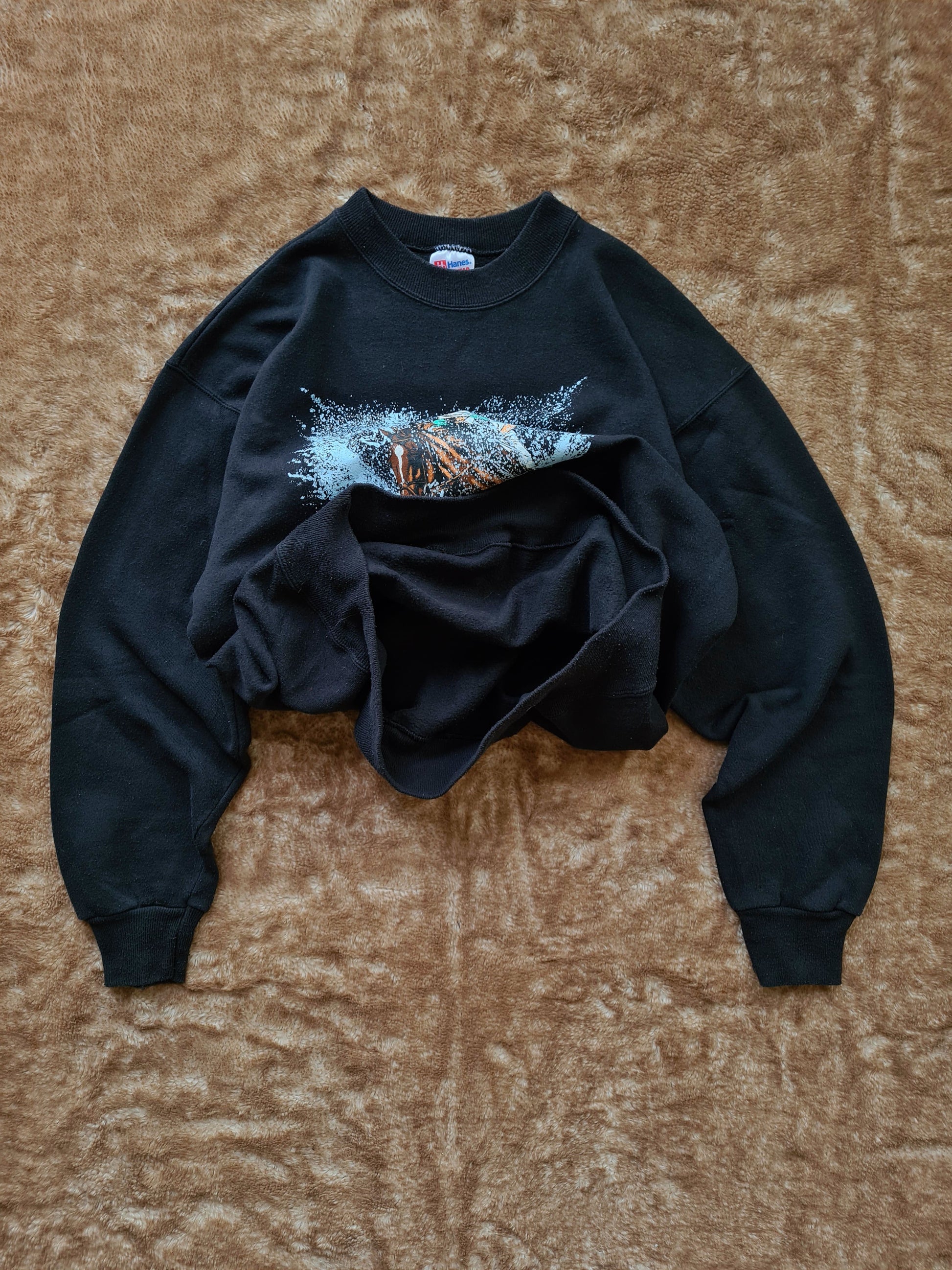 De vintage winkel met tweedehands kleding uit de thrift | 90s HANES ''CROSS COUNTRY'' SWEATSHIRT [L] SWEATSHIRT