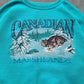 De vintage winkel met tweedehands kleding uit de thrift | 90s MARSHLANDS ''CANADIAN WILDLIFE'' SWEATSHIRT [XL] SWEATSHIRT