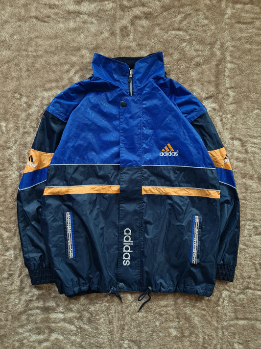 De vintage winkel met tweedehands kleding uit de thrift | 90s RETRO ADIDAS REVIRSABLE JACKET [XL] OUTERWEAR