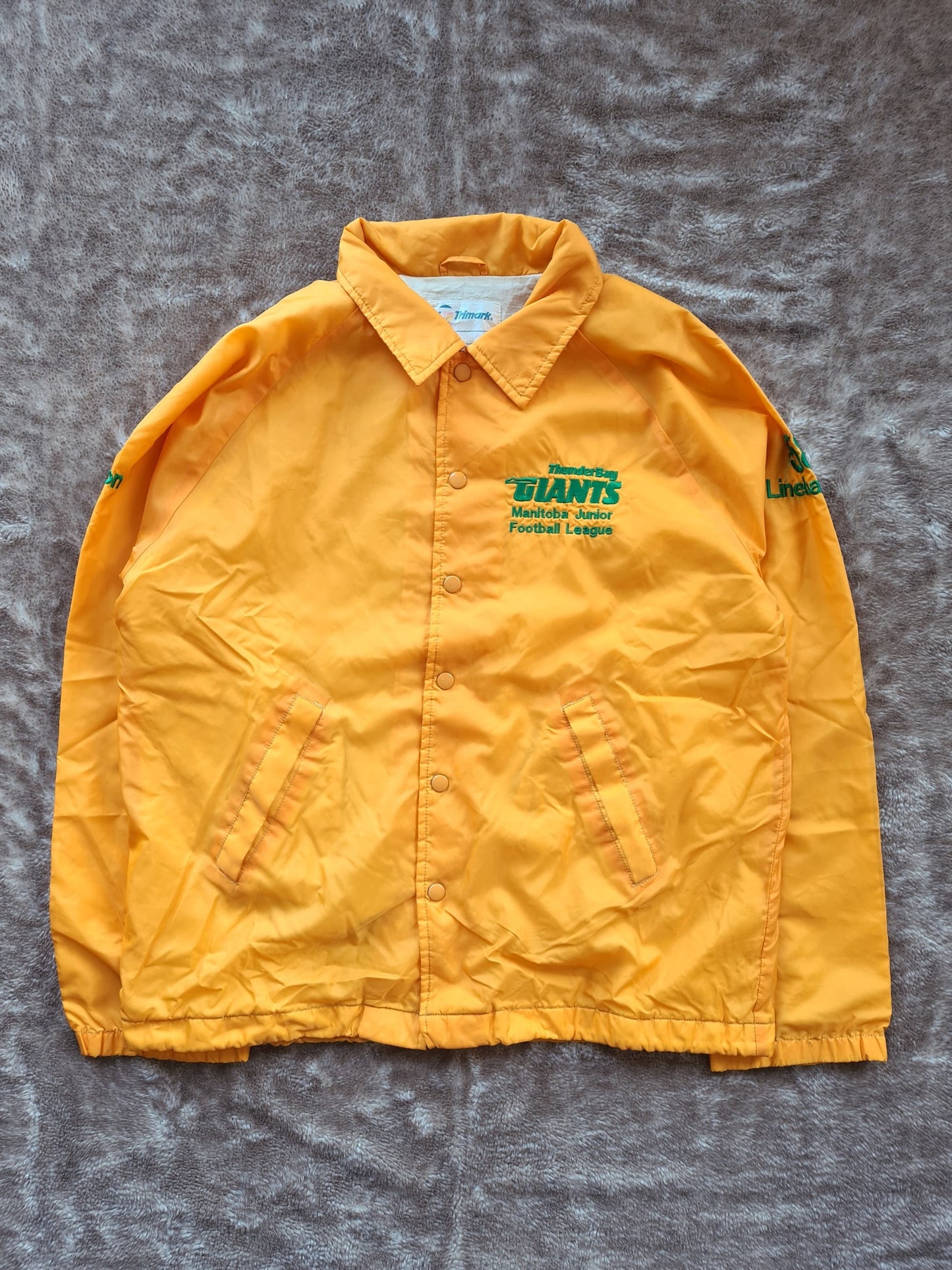De vintage winkel met tweedehands kleding uit de thrift | 90s TRIMARK ''GIANTS FOOTBALL'' JACKET [L] OUTERWEAR