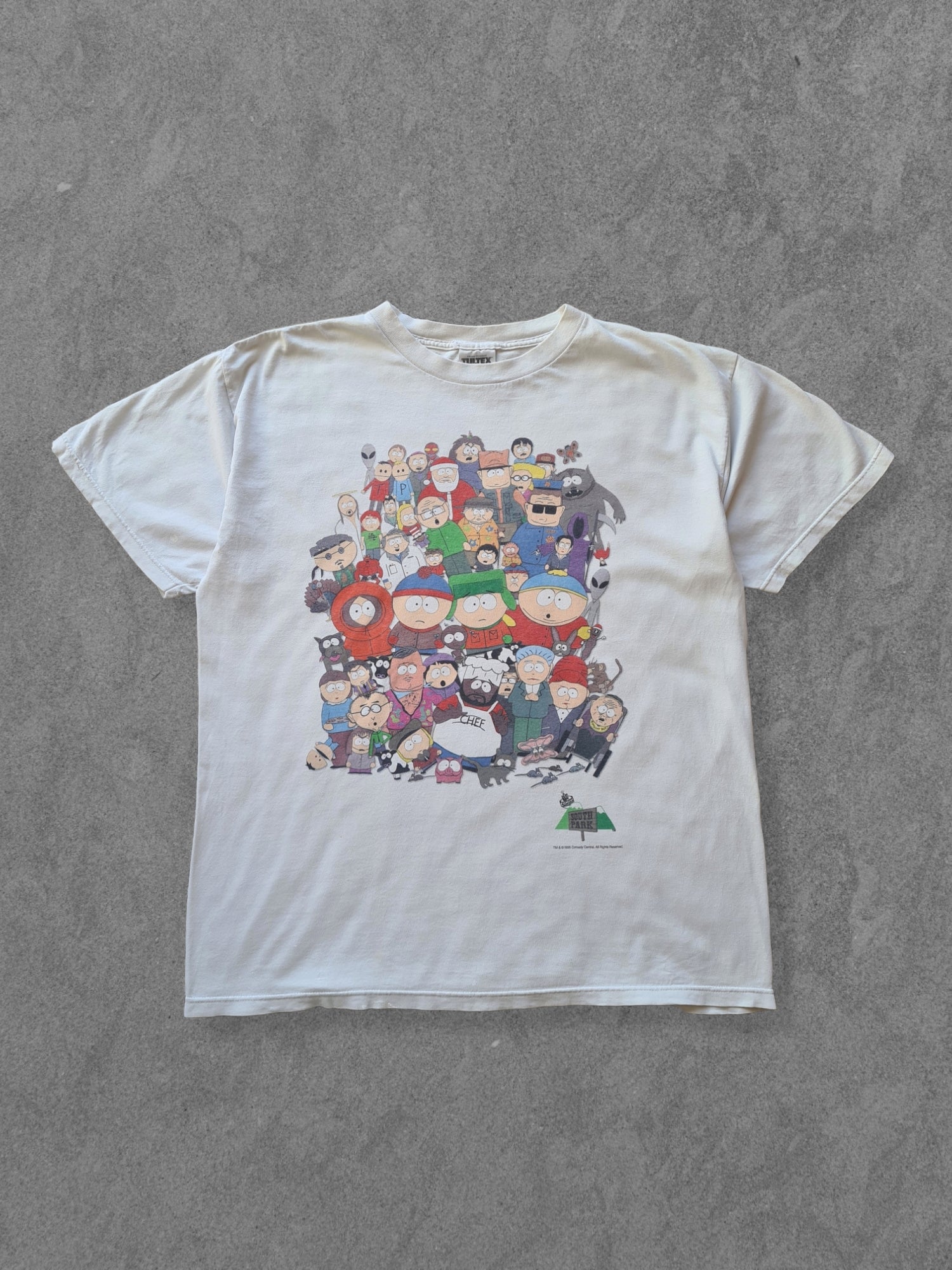 De vintage winkel met tweedehands kleding uit de thrift | 90s TULTEX ''SOUTH PARK SEASON ONE'' T-SHIRT [XL] T-SHIRT