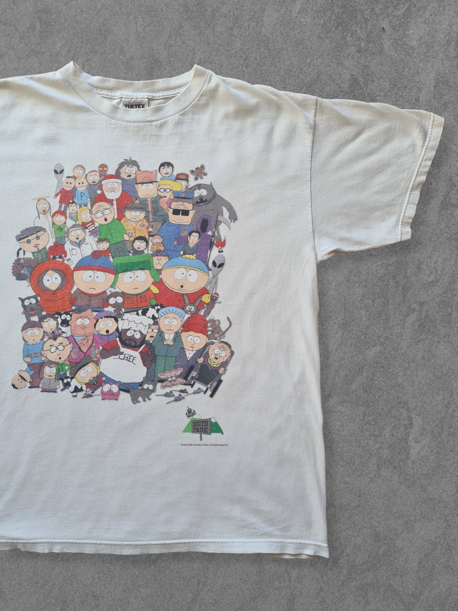 De vintage winkel met tweedehands kleding uit de thrift | 90s TULTEX ''SOUTH PARK SEASON ONE'' T-SHIRT [XL] T-SHIRT