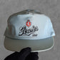 De vintage winkel met tweedehands kleding uit de thrift | 80s ''STROH'S BEER'' LIGHT BLUE HAT HATS