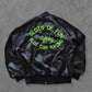 De vintage winkel met tweedehands kleding uit de thrift | 80s AUBURN ''SLOTS OF FUN'' BOMBER JACKET [L] OUTERWEAR